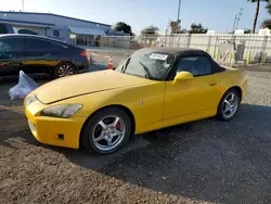 Salvage cars for sale at San Diego, CA auction: 2001 Honda S2000