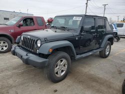 Salvage cars for sale at Chicago Heights, IL auction: 2015 Jeep Wrangler Unlimited Sport