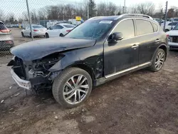 Salvage cars for sale at Chalfont, PA auction: 2017 Infiniti QX50