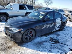 Salvage cars for sale at Cicero, IN auction: 2017 Alfa Romeo Giulia TI