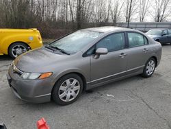 Salvage cars for sale at Arlington, WA auction: 2008 Honda Civic LX