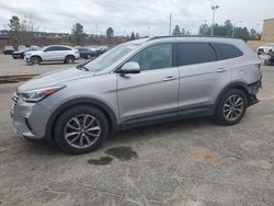 Hyundai salvage cars for sale: 2017 Hyundai Santa FE SE