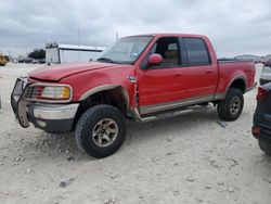 Salvage cars for sale at Temple, TX auction: 2001 Ford F150 Supercrew