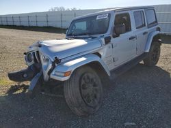 Salvage cars for sale at Anderson, CA auction: 2023 Jeep Wrangler Sahara 4XE