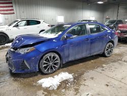 Salvage cars for sale at Franklin, WI auction: 2017 Toyota Corolla L