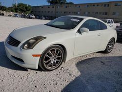 Salvage cars for sale at Opa Locka, FL auction: 2005 Infiniti G35