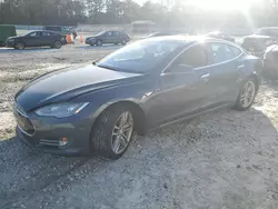 Salvage cars for sale at Ellenwood, GA auction: 2015 Tesla Model S 85