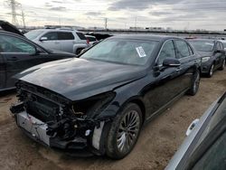 Salvage cars for sale at Elgin, IL auction: 2017 Genesis G90 Premium