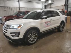 2017 Ford Explorer Platinum en venta en Casper, WY