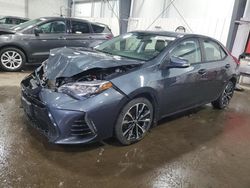 Salvage cars for sale at Ham Lake, MN auction: 2018 Toyota Corolla L