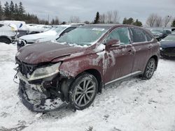 Salvage cars for sale at Bowmanville, ON auction: 2015 Lexus RX 350 Base