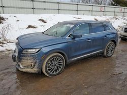 Lincoln Nautilus salvage cars for sale: 2019 Lincoln Nautilus Reserve