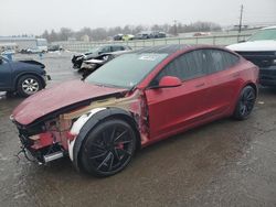 Salvage cars for sale at Pennsburg, PA auction: 2024 Tesla Model 3