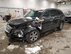 Salvage cars for sale from Copart Milwaukee, WI: 2015 Chevrolet Traverse LT