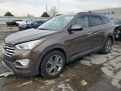 Salvage cars for sale at Littleton, CO auction: 2014 Hyundai Santa FE GLS