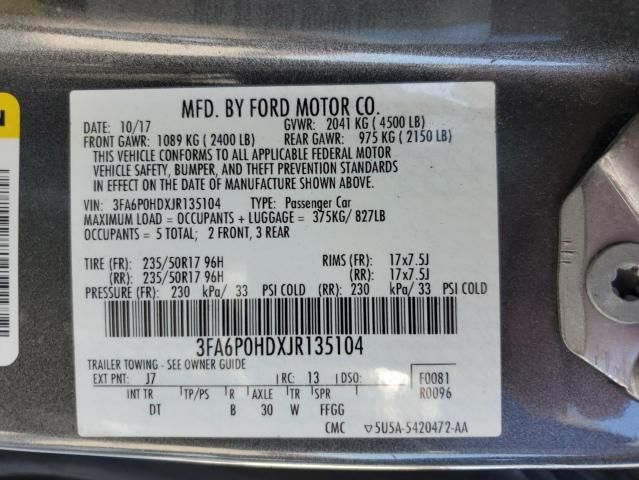 2018 Ford Fusion SE