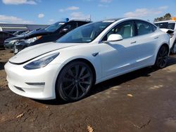 Salvage cars for sale at New Britain, CT auction: 2020 Tesla Model 3