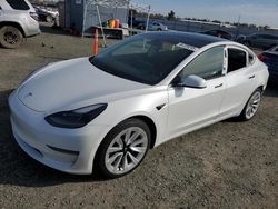 Salvage cars for sale at Antelope, CA auction: 2021 Tesla Model 3