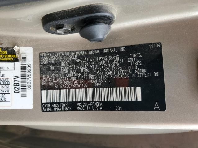 2005 Toyota Sienna CE