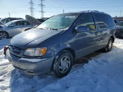 Toyota Sienna le salvage cars for sale: 2002 Toyota Sienna LE