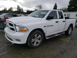 Salvage trucks for sale at Graham, WA auction: 2012 Dodge RAM 1500 ST