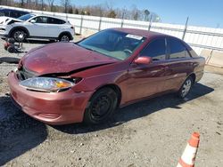 Salvage cars for sale at Spartanburg, SC auction: 2004 Toyota Camry LE