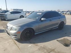 Salvage cars for sale at Grand Prairie, TX auction: 2013 Mercedes-Benz C 300 4matic