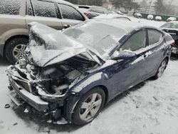 Salvage cars for sale from Copart Exeter, RI: 2013 Hyundai Elantra GLS