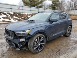 Salvage cars for sale at Davison, MI auction: 2022 Volvo XC40 T5 R-Design