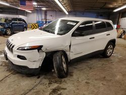 Salvage cars for sale at Wheeling, IL auction: 2016 Jeep Cherokee Sport