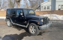 Salvage cars for sale at Woodhaven, MI auction: 2012 Jeep Wrangler Unlimited Sahara