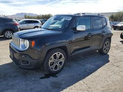 Salvage cars for sale from Copart Las Vegas, NV: 2017 Jeep Renegade Limited