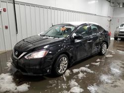 Salvage cars for sale at Windham, ME auction: 2017 Nissan Sentra S