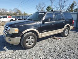 Salvage cars for sale at Riverview, FL auction: 2007 Ford Expedition Eddie Bauer