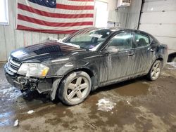 Salvage cars for sale at Lyman, ME auction: 2013 Dodge Avenger SE