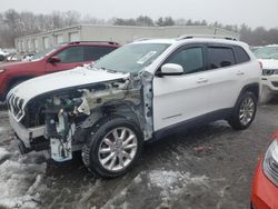 Salvage cars for sale at Exeter, RI auction: 2017 Jeep Cherokee Limited