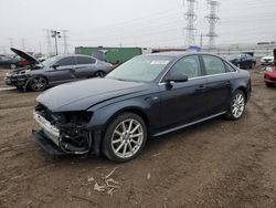 Salvage cars for sale from Copart Elgin, IL: 2015 Audi A4 Premium Plus