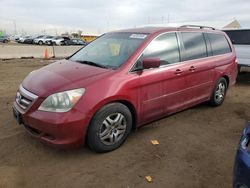 Honda salvage cars for sale: 2006 Honda Odyssey EXL