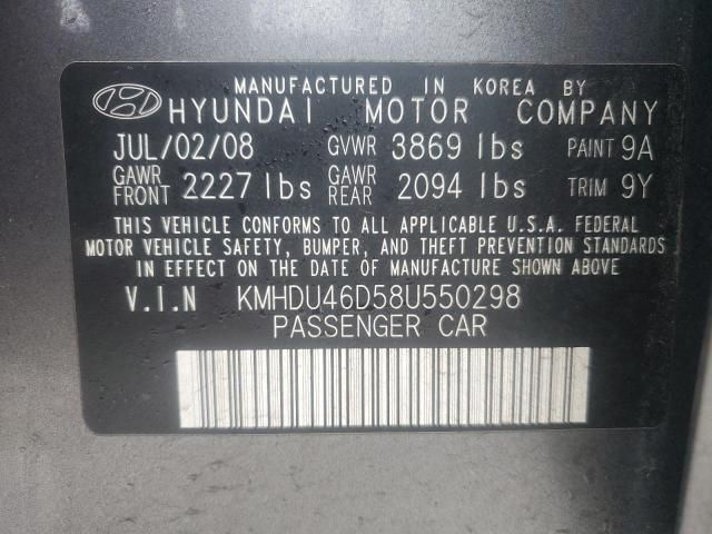 2008 Hyundai Elantra GLS