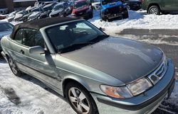 Salvage cars for sale at North Billerica, MA auction: 2002 Saab 9-3 SE