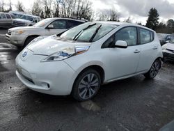 Salvage cars for sale at Portland, OR auction: 2015 Nissan Leaf S