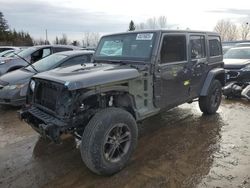 Salvage cars for sale at Bowmanville, ON auction: 2017 Jeep Wrangler Unlimited Sahara