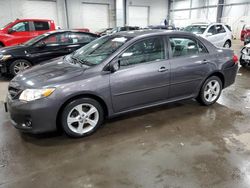 Salvage cars for sale at Ham Lake, MN auction: 2012 Toyota Corolla Base