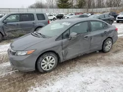 Salvage cars for sale at Davison, MI auction: 2012 Honda Civic LX