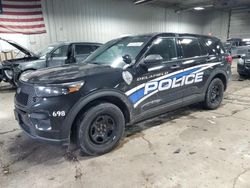 Salvage cars for sale at Franklin, WI auction: 2022 Ford Explorer Police Interceptor