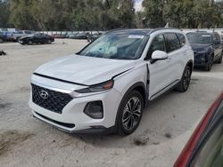 Salvage cars for sale at Ocala, FL auction: 2019 Hyundai Santa FE Limited