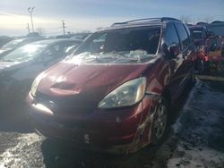 Salvage cars for sale at New Britain, CT auction: 2004 Toyota Sienna XLE