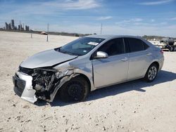 Salvage cars for sale at New Braunfels, TX auction: 2015 Toyota Corolla L