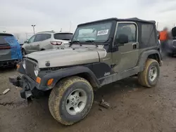 Salvage cars for sale at Indianapolis, IN auction: 2003 Jeep Wrangler / TJ Sport