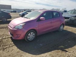 Salvage cars for sale at Kansas City, KS auction: 2015 Mitsubishi Mirage DE